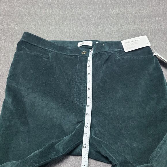 Northern Reflections Jeans Womens 14 Essential Slim Green Corduroy Boho Pants - Picture 3 of 10